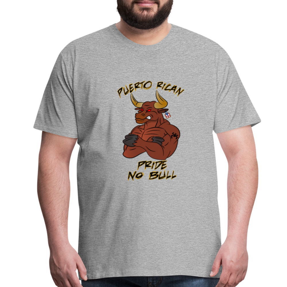 Puerto Rican Pride No Bull - Premium T-Shirt - heather gray