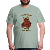Thumbnail for Puerto Rican Pride No Bull - Premium T-Shirt - steel green