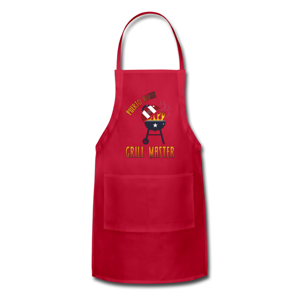 Grill Master Adjustable Apron - red