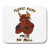 Thumbnail for Puerto Rican Pride, No Bull Mouse pad Horizontal - white