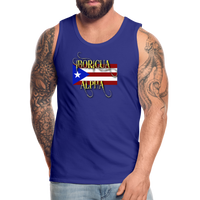 Thumbnail for Boricua Alpha Puerto Rico Flag Premium Tank (Small-3XL) - royal blue