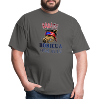 Thumbnail for Badass Boricua Hog Wild - Unisex Classic T-Shirt - charcoal