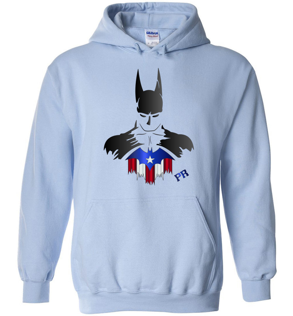 PR Bat Man Hoodie Front and Back Image Youth-4XL