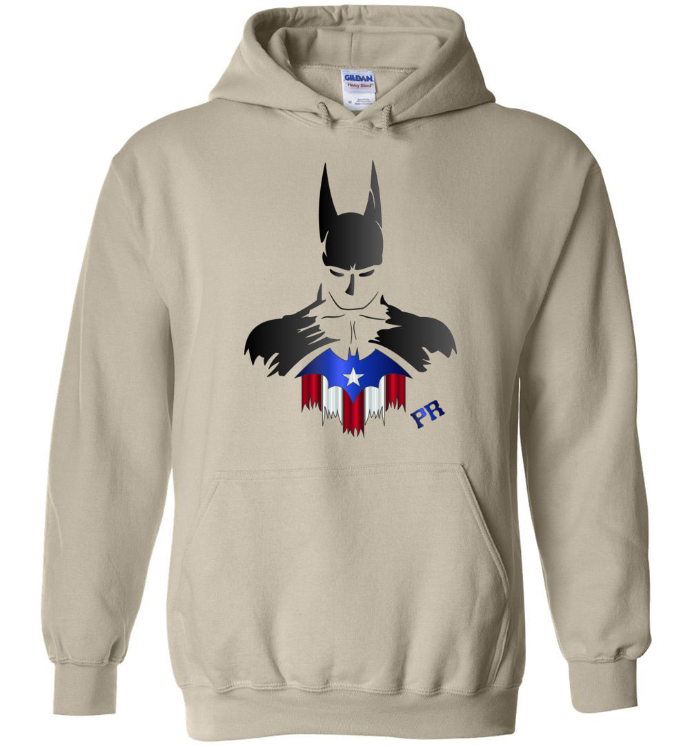 PR Bat Man Hoodie Front and Back Image Youth-4XL