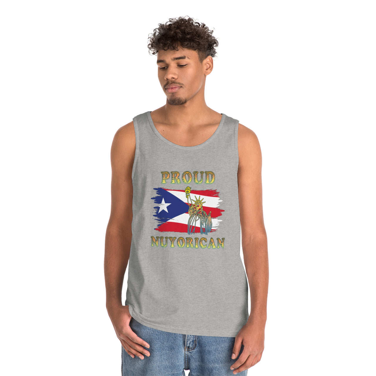 Proud Nuyorican - Unisex Heavy Cotton Tank Top