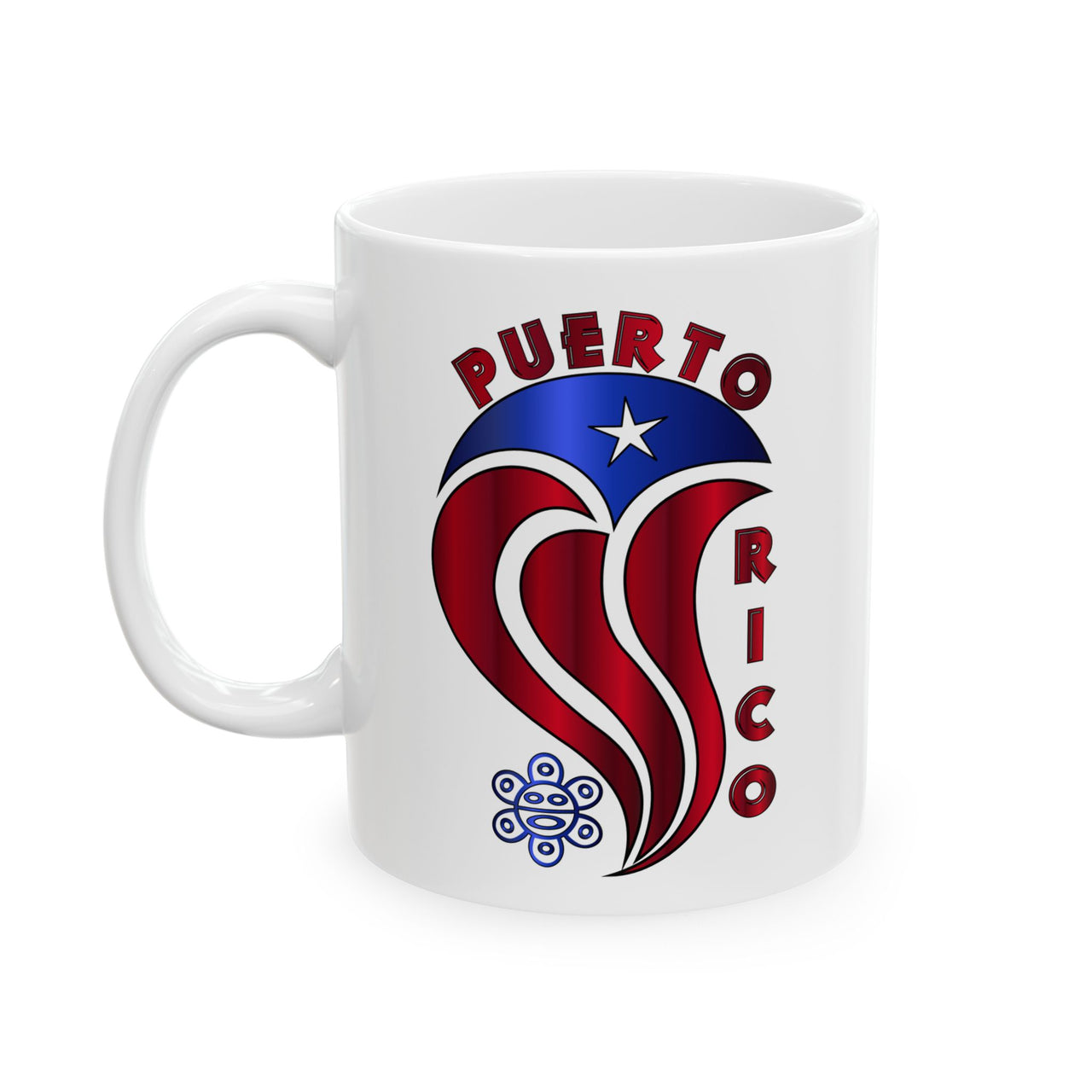 Cool Puerto Rico Flag - White Ceramic Mug 11 or 15oz