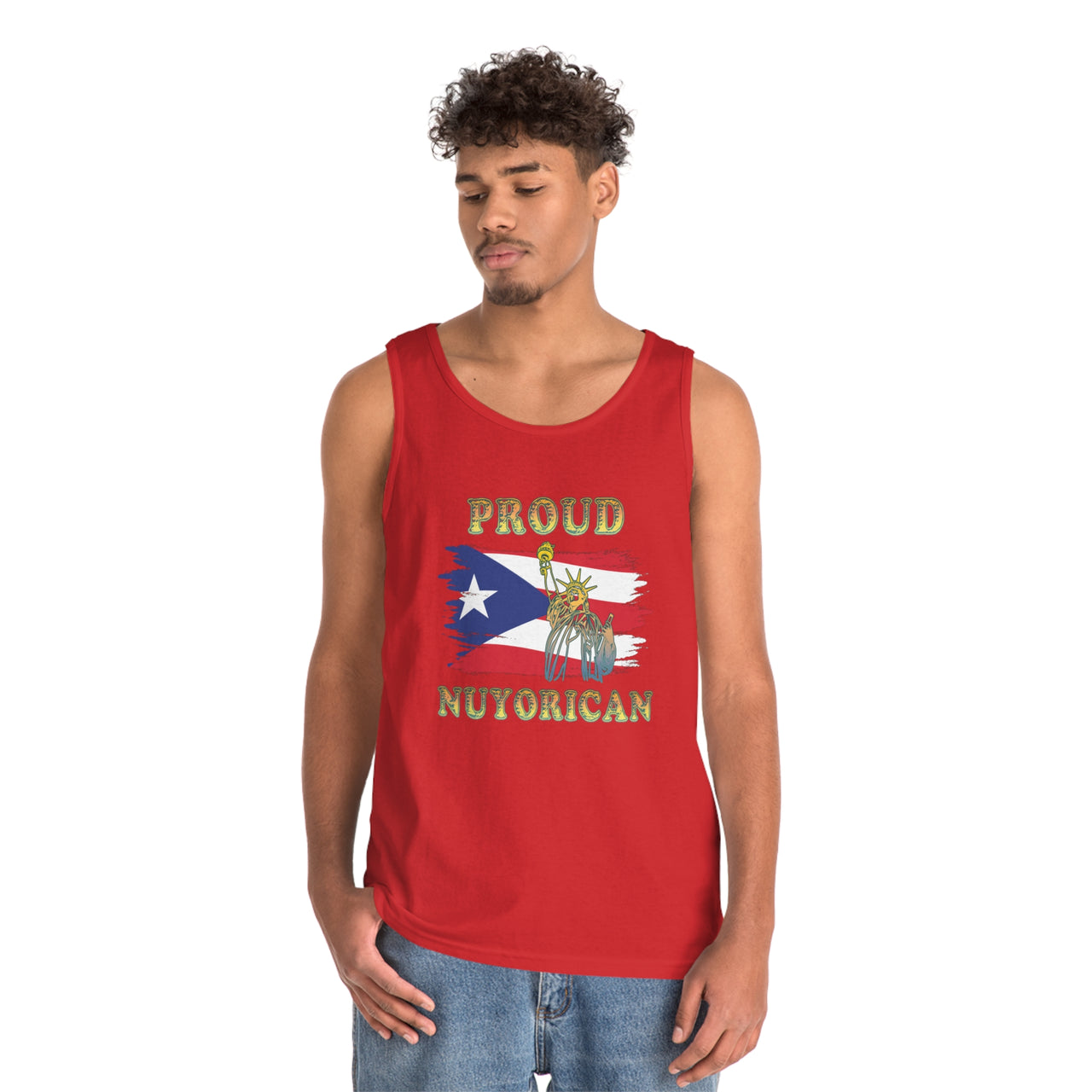 Proud Nuyorican - Unisex Heavy Cotton Tank Top