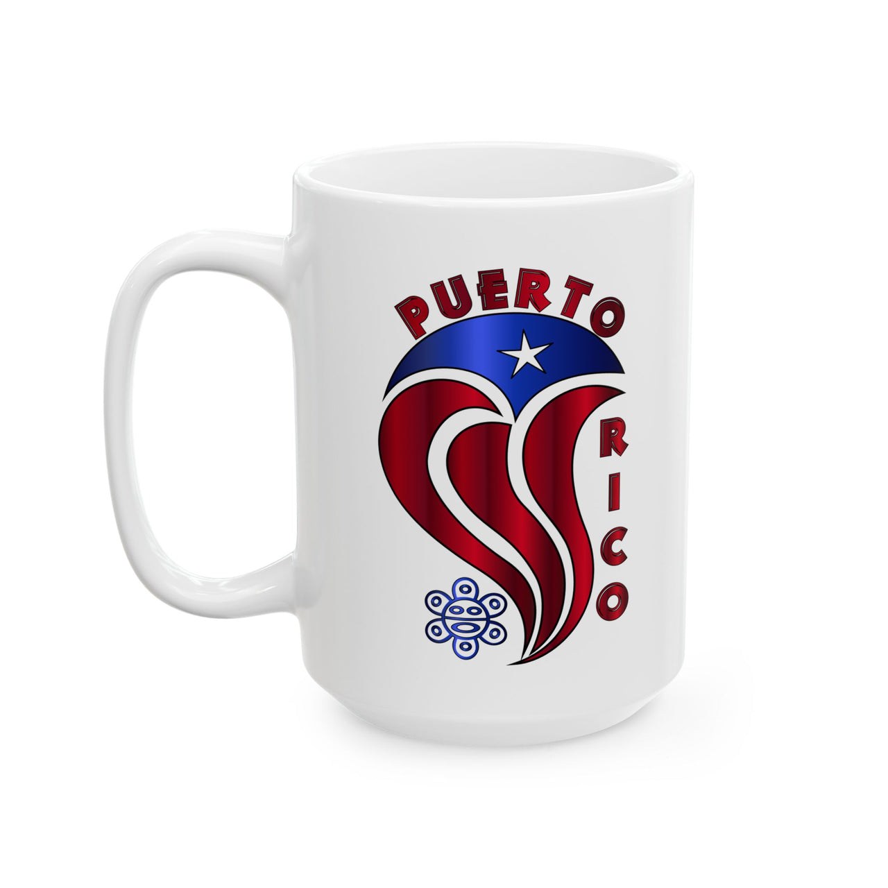 Cool Puerto Rico Flag - White Ceramic Mug 11 or 15oz