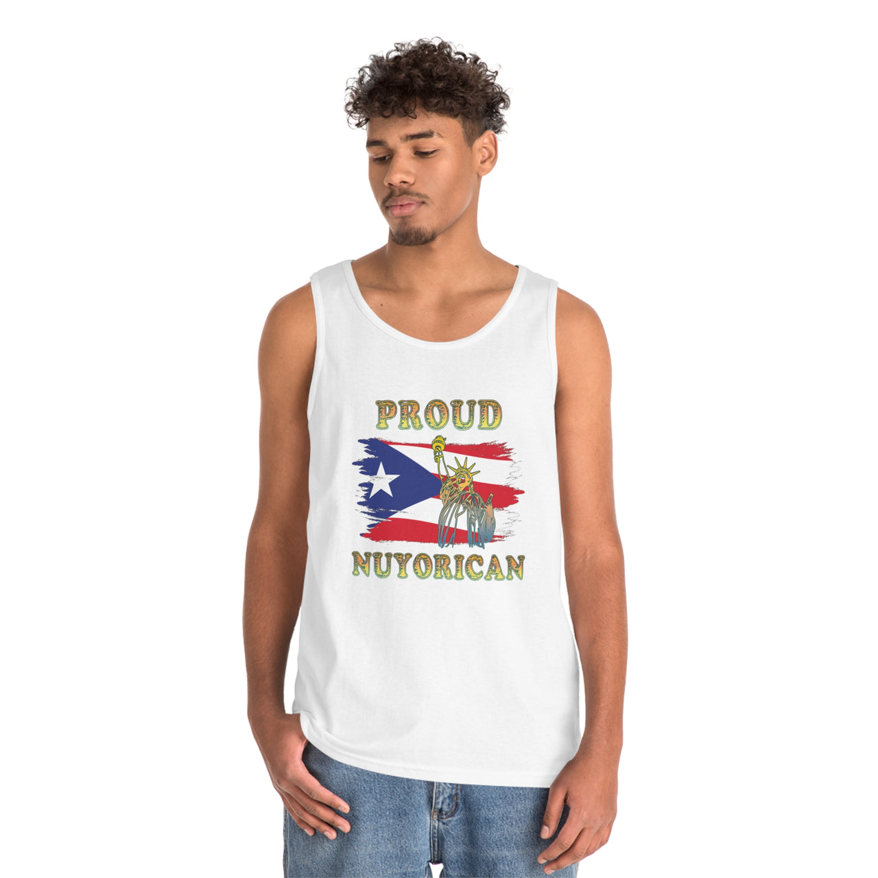 Proud Nuyorican - Unisex Heavy Cotton Tank Top