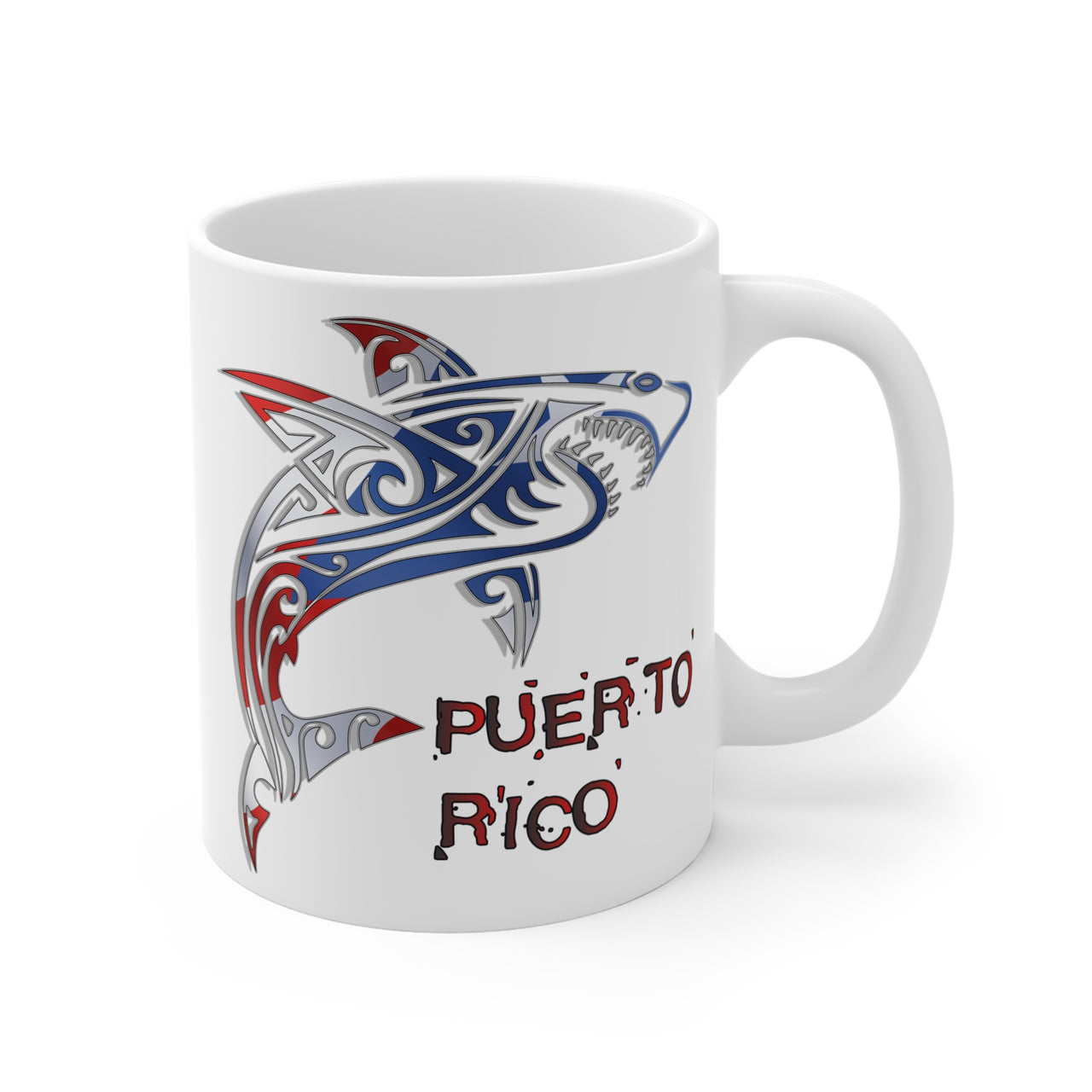 Puerto Rico Shark Flag - Mug 11oz