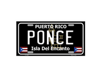 Thumbnail for Black PONCE License Plate