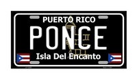 Thumbnail for Black PONCE License Plate