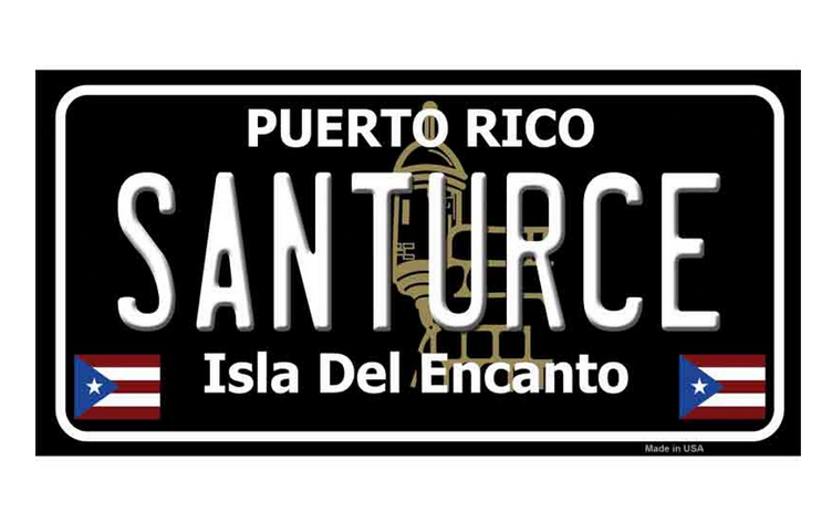Santurce License Plate Decal