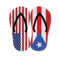 Thumbnail for Puerto Rican American Flag Flip Flop Decal