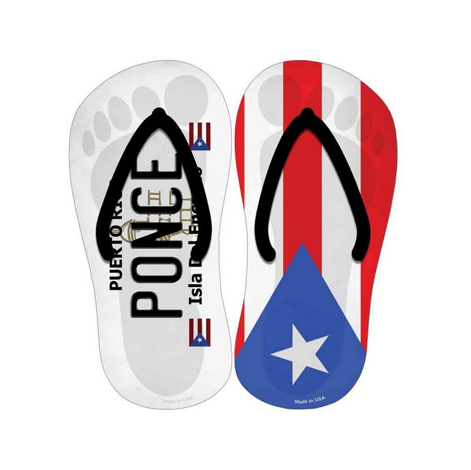 Puerto Rican Flag Ponce Flip Flop Decal
