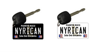 Thumbnail for NYRICAN License Plate Keychain Black or White