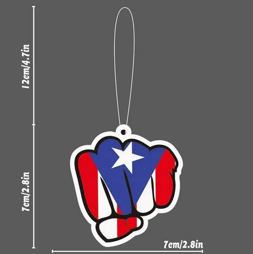 Puerto Rico Fist Flag Rear-view Mirror Air Freshener