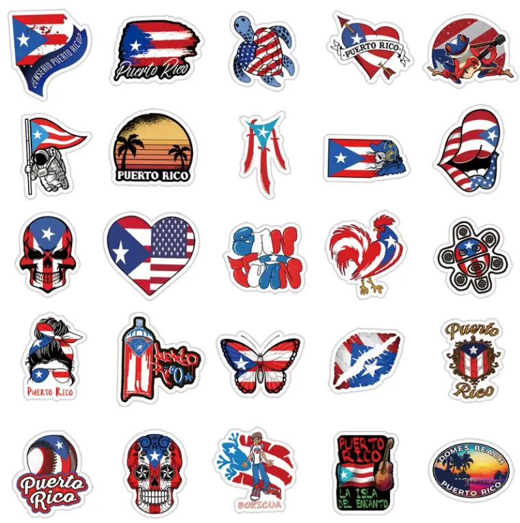 61 Puerto Rico Themed Decals
