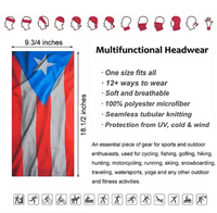 Thumbnail for Puerto Rican Flag Neck Gaiter - Face Tube