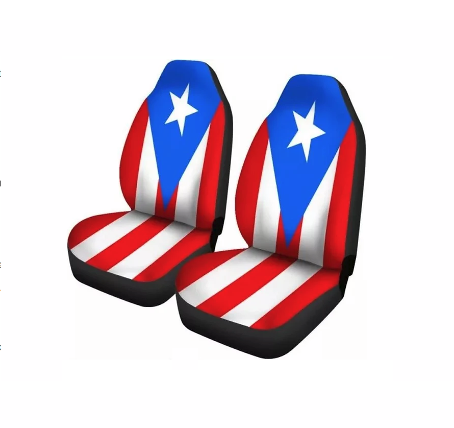 Puerto Rico Flag Universal Bucket Seat Cover