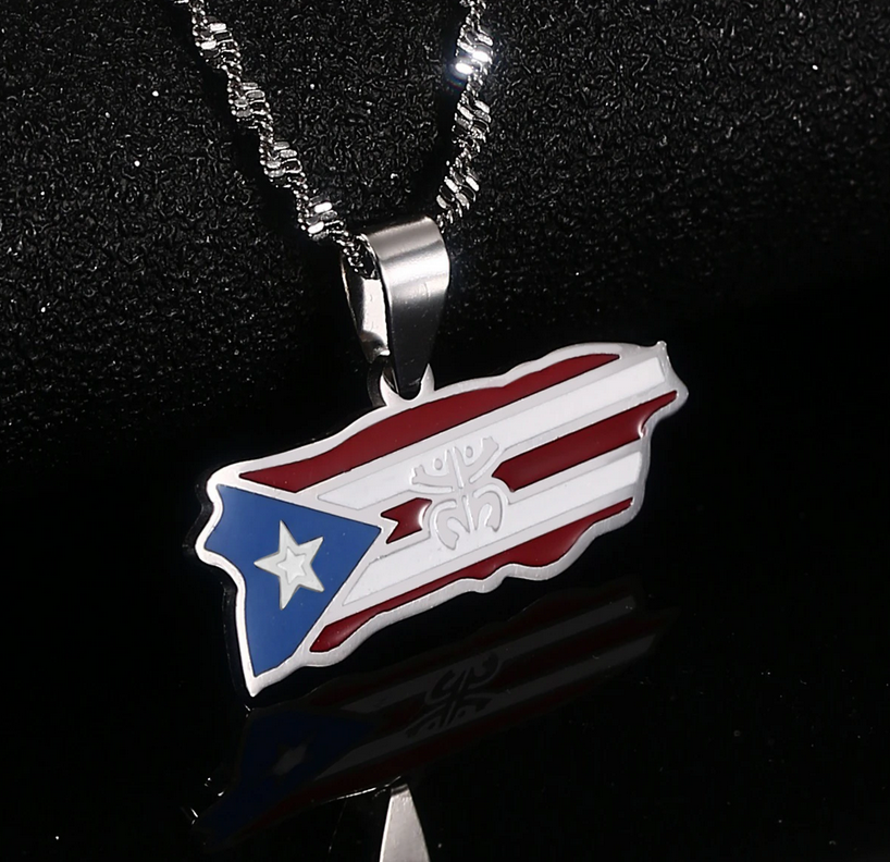 Puerto Rico Flag Necklace Necklace | Boricua Gear