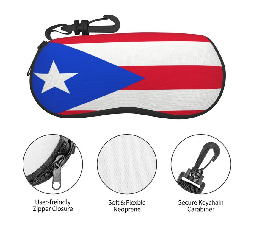 Puerto Rico Flag Glasses Case