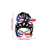 Thumbnail for Badass Puerto Rican Woman Decal