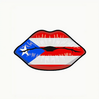 Thumbnail for Puerto Rico Lips Flag Decal