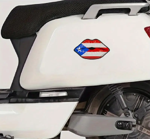 Puerto Rico Lips Flag Decal