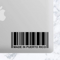 Thumbnail for Made In Puerto Rico Barcode Decal