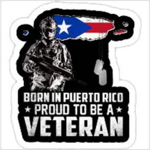 Puerto Rican Veteran Decal