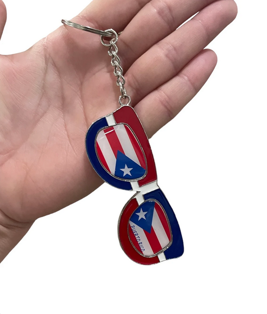 Puerto Rico Sun Shades Keychain