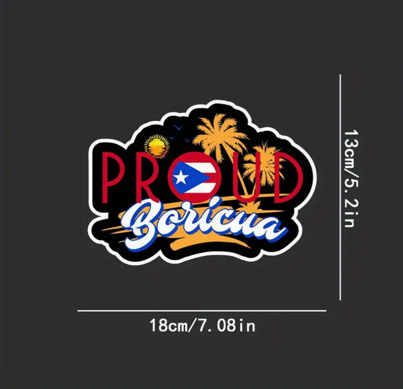 Proud Boricua Island Decal