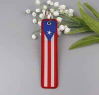 Thumbnail for Embroidered Cloth Puerto Rico FLAG Keychain