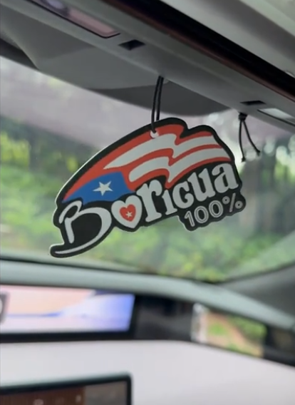 100% Boricua Flag Rear-view Mirror Air Freshener