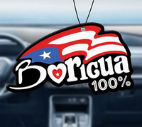 Thumbnail for 100% Boricua Flag Rear-view Mirror Air Freshener