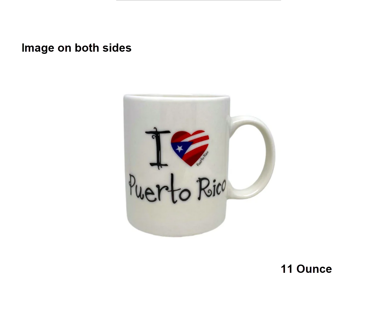 I Love Puerto Rico Coffee Cup / Mug 2