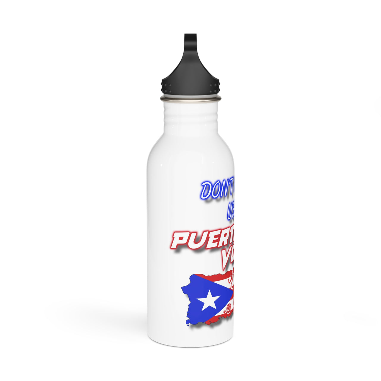 Don't Make Me Use My PR Voice 20 oz. Stainless Steel Water Bottle