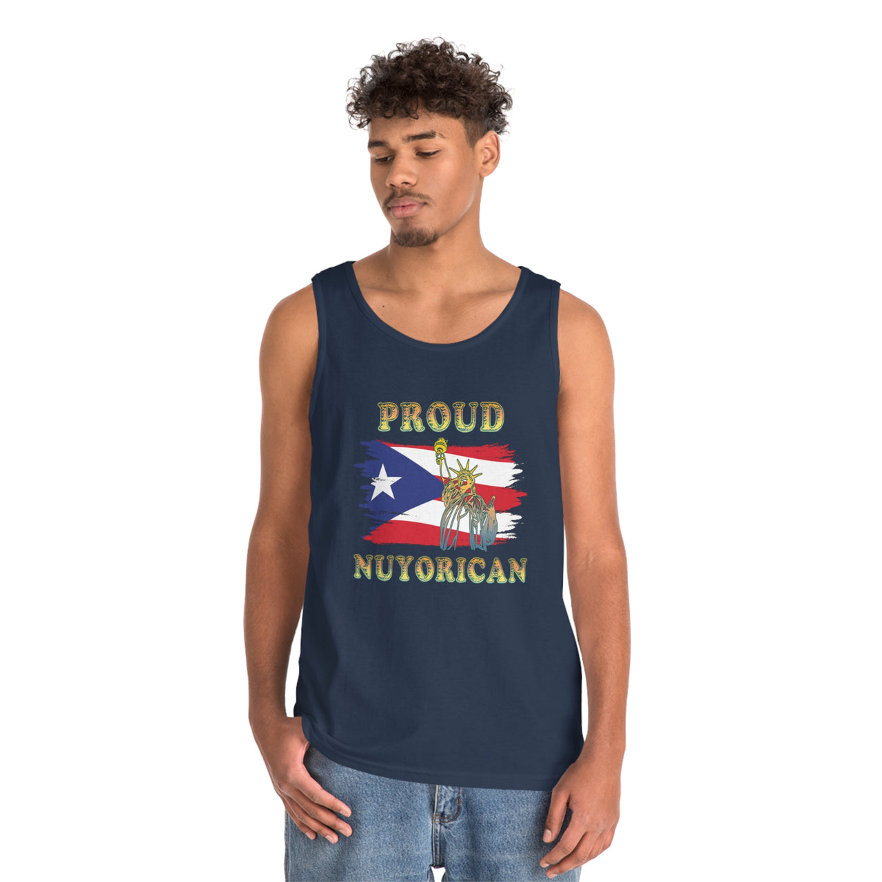 Proud Nuyorican - Unisex Heavy Cotton Tank Top