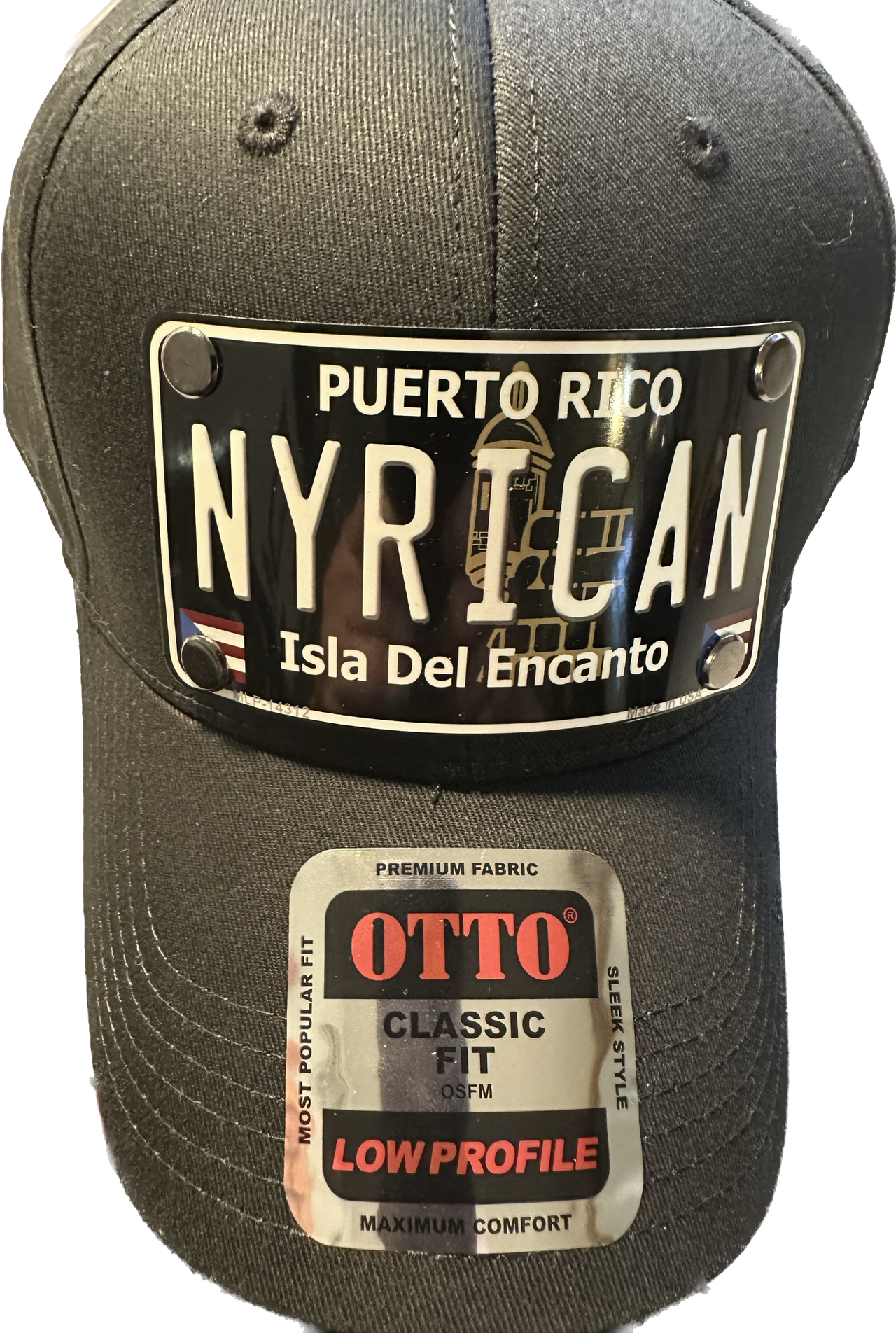 Nyrican Puerto Rico Black License Plate Hat