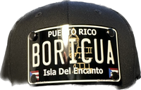 Thumbnail for Boricua Puerto Rico Black License Plate Hat