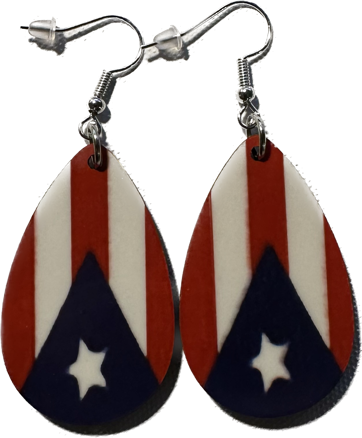Teardrop Flag Earrings