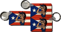 Thumbnail for Badass Boricua Girl Puerto Rico Keychain