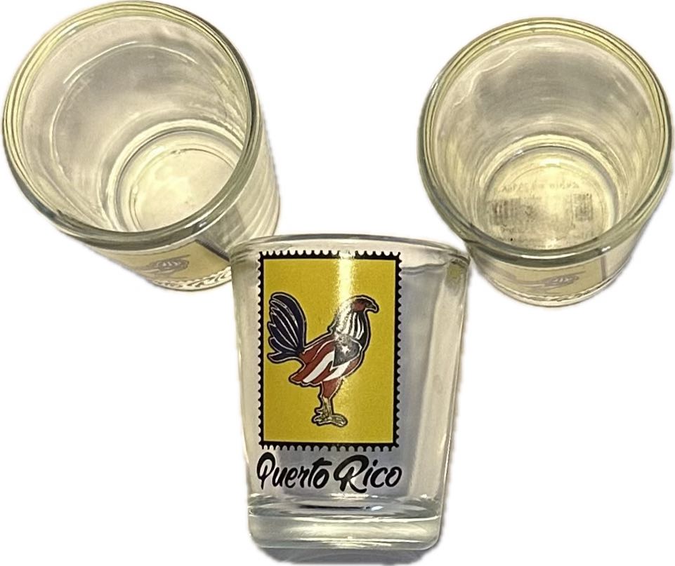 1 oz Puerto Rico Rooster Shot Glass