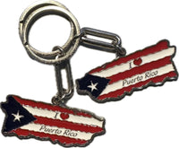 Thumbnail for Puerto Rico Island Heart Keychain