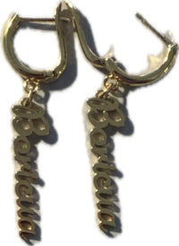 Thumbnail for Gold Drop Boricua Earrings