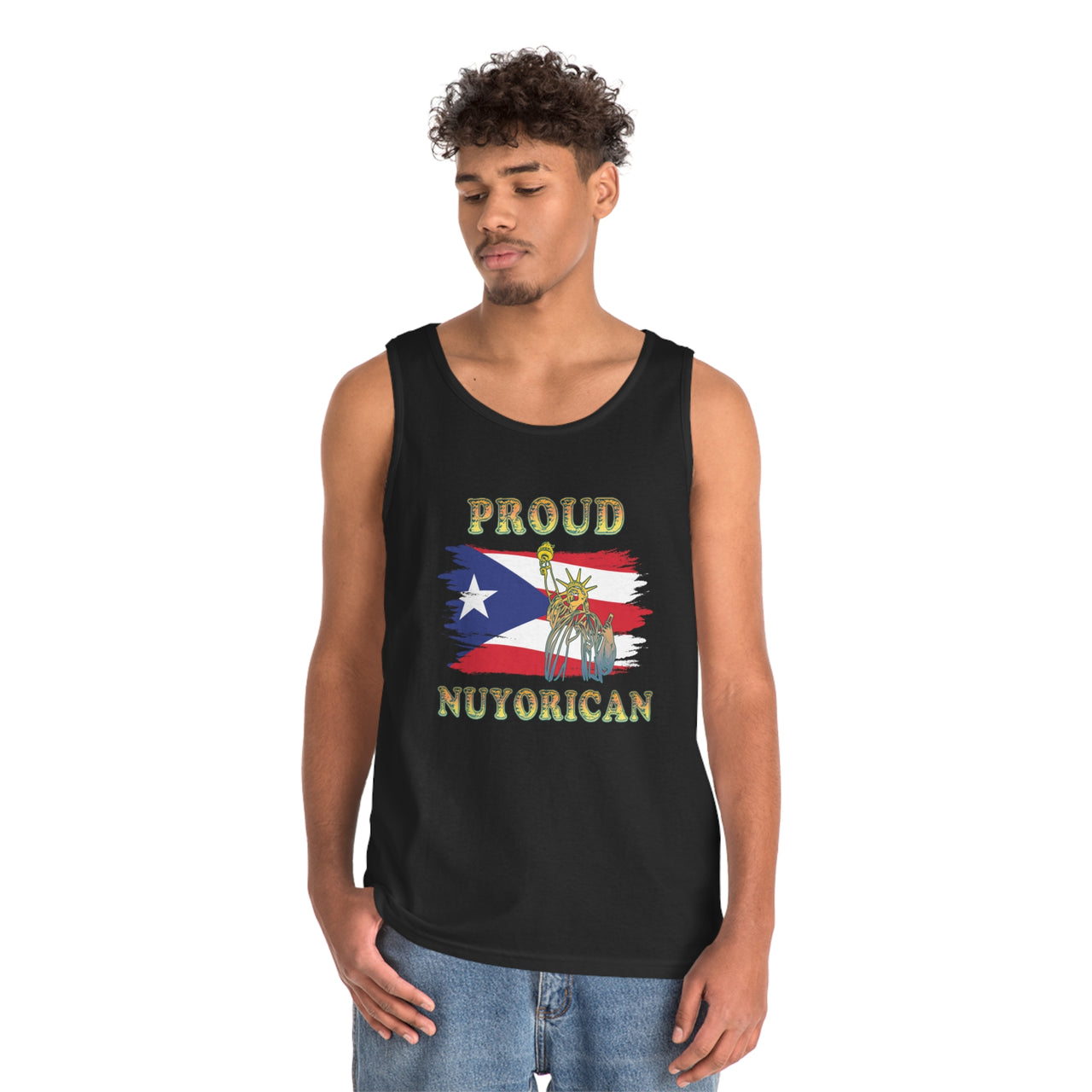 Proud Nuyorican - Unisex Heavy Cotton Tank Top