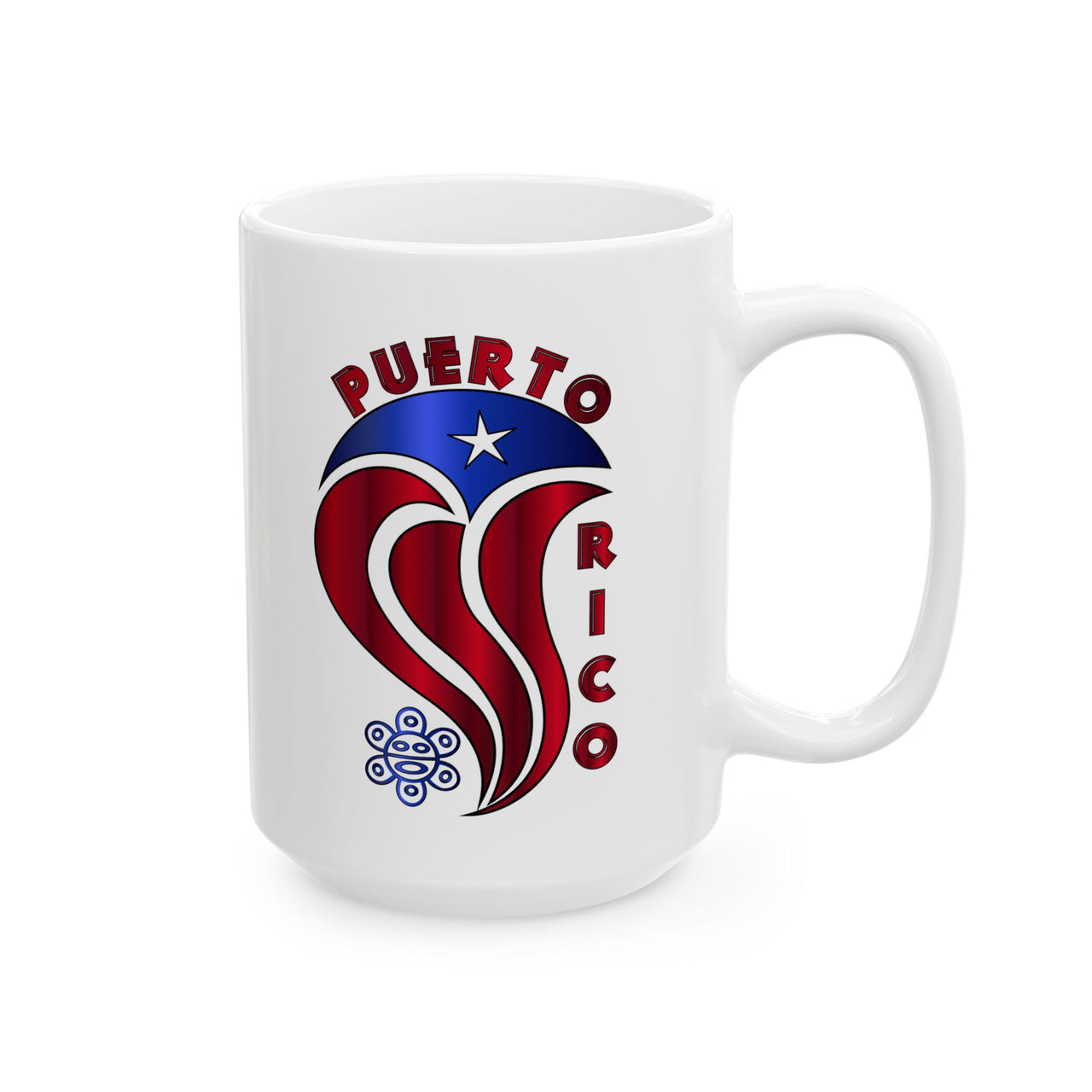 Cool Puerto Rico Flag - White Ceramic Mug 11 or 15oz