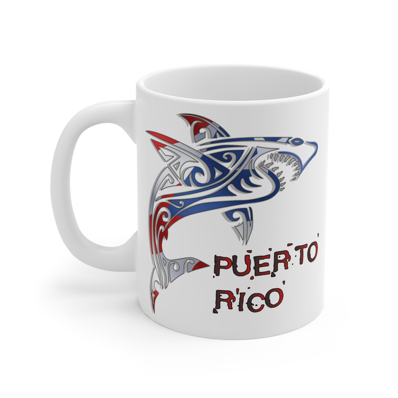 Puerto Rico Shark Flag - Mug 11oz
