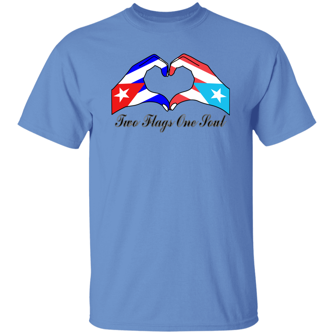 Two Flags One Soul Cuba Puerto Rico T-Shirt